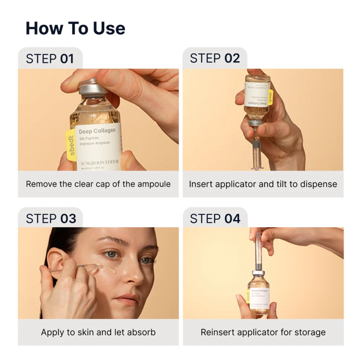 Siero viso Sungboon Editor da 40 ml per un incarnato radioso