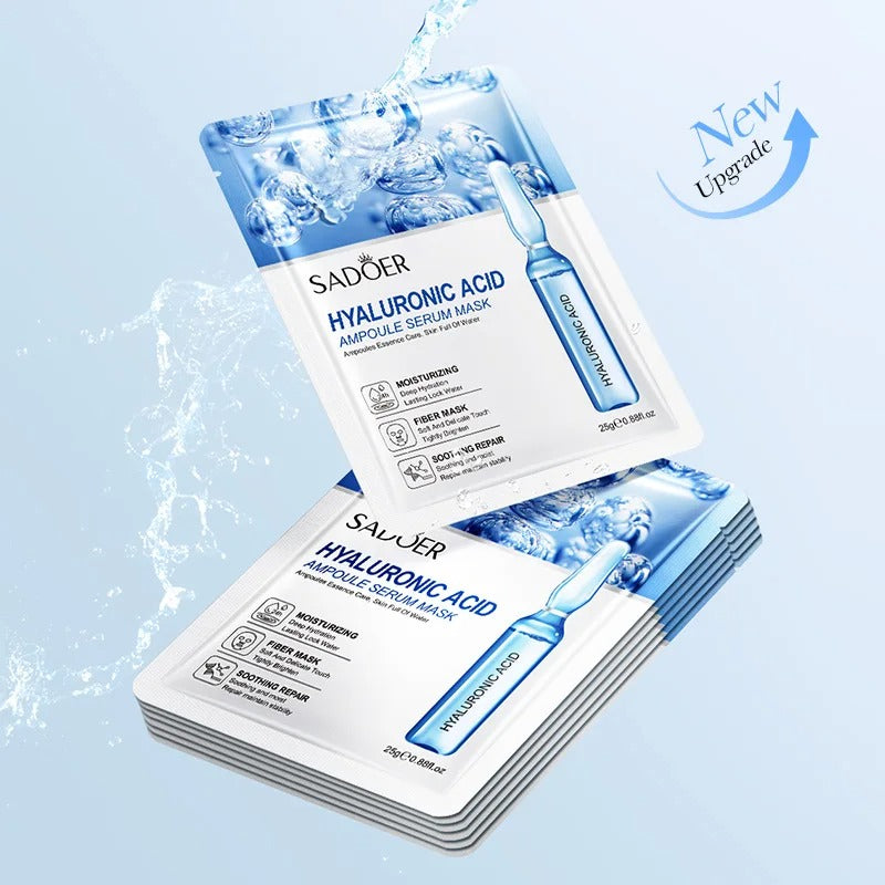Maschera Viso in Tessuto con Acido Ialuronico Luviabrand
