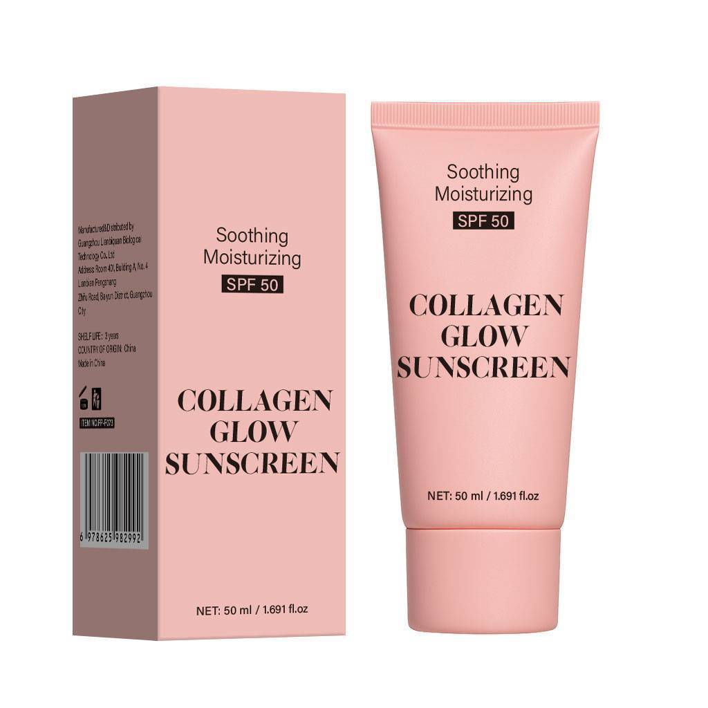 Crema viso idratante al collagene con protezione solare SPF 50