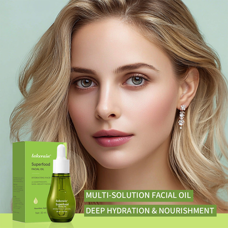 Olio viso nutriente presentato per la routine quotidiana di bellezza