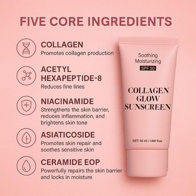 Crema Viso Idratante Al Collagene SPF 50 Luviabrand