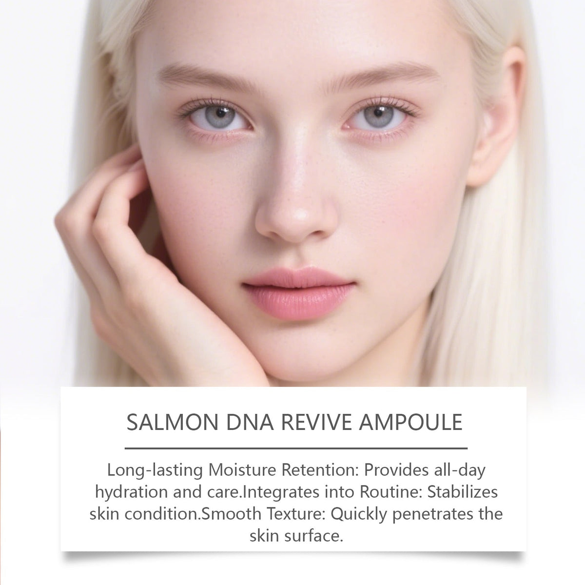 Dettaglio dell’ampolla skincare per il trattamento del viso