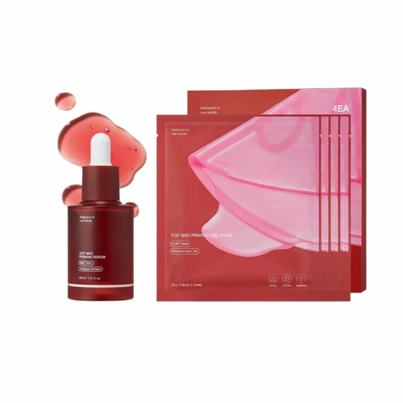Siero viso rassodante NAD+ EGF con maschera in idrogel