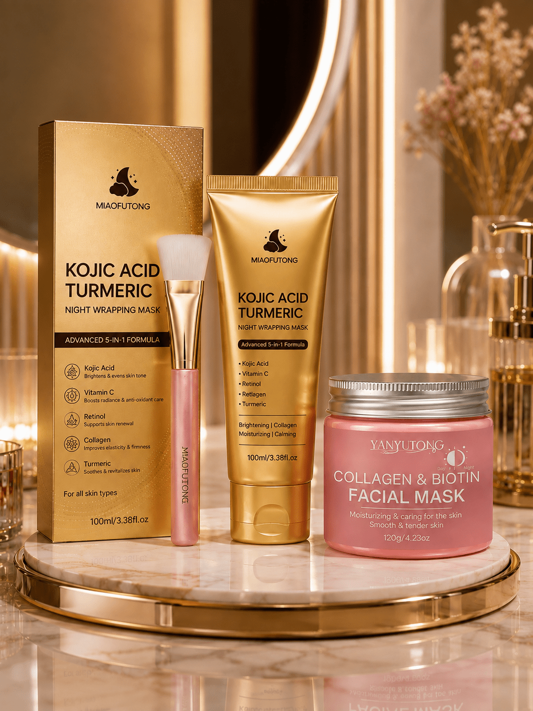 Maschera Viso Peel-Off al Collagene e Biotina Luviabrand