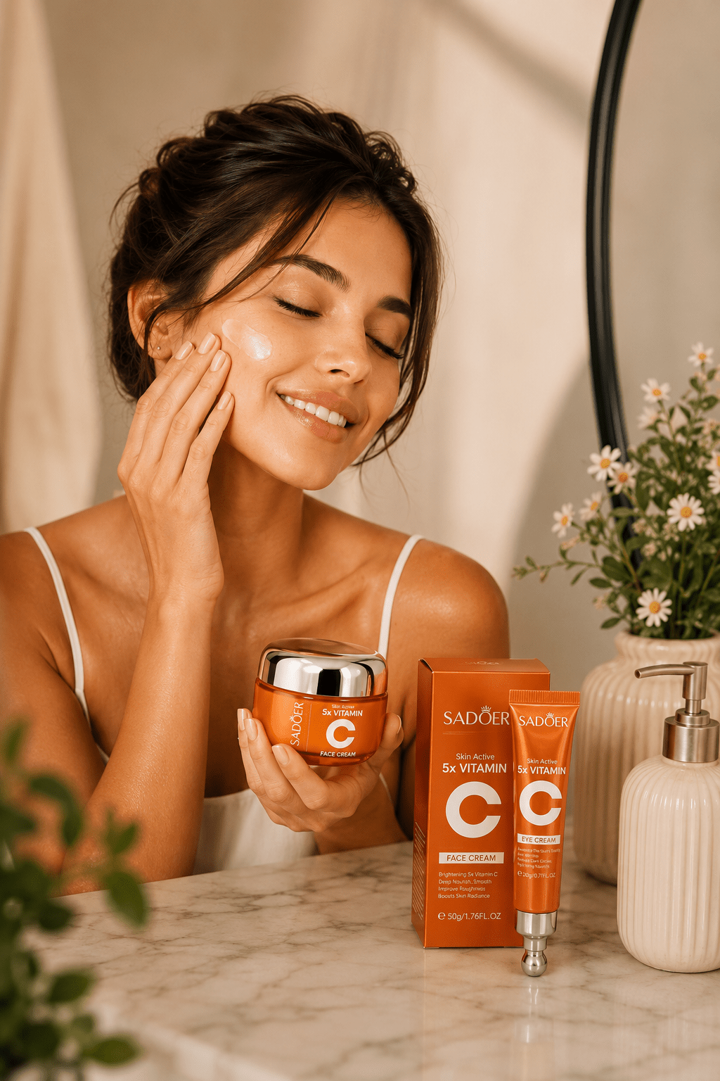 Texture della crema viso alla vitamina C
