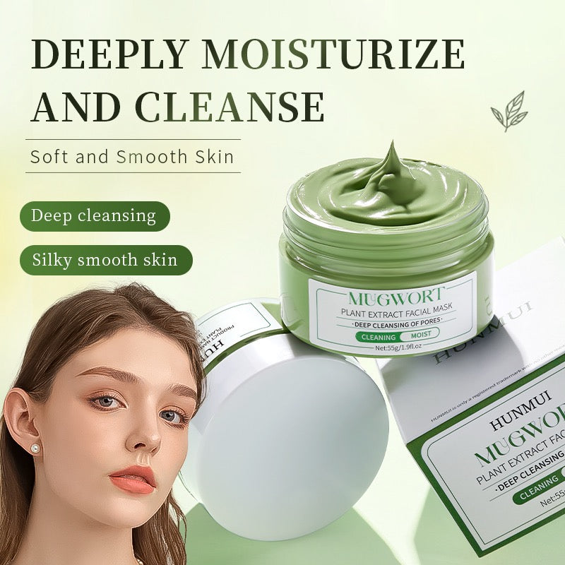 Texture cremosa della maschera viso detox all’artemisia