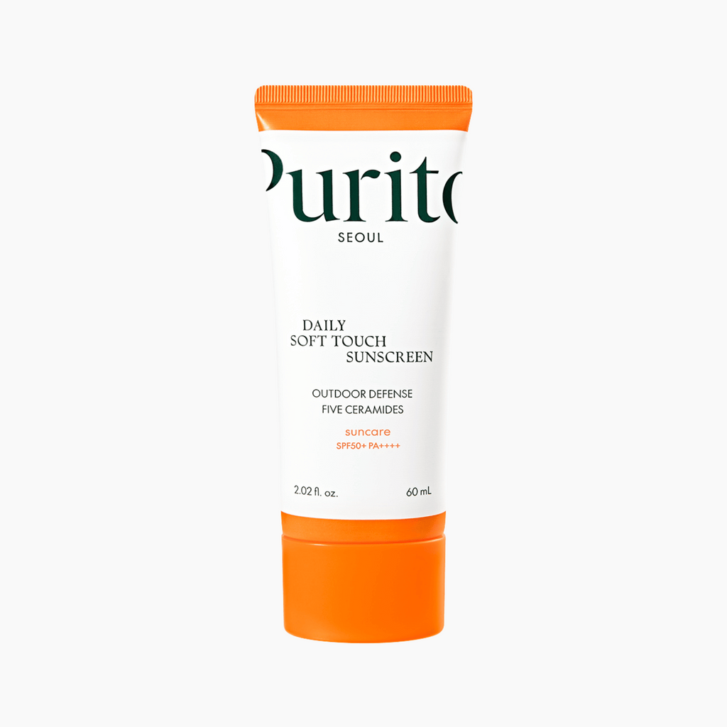 Protezione solare viso SPF 50 PA++++ Purito Seoul in confezione
