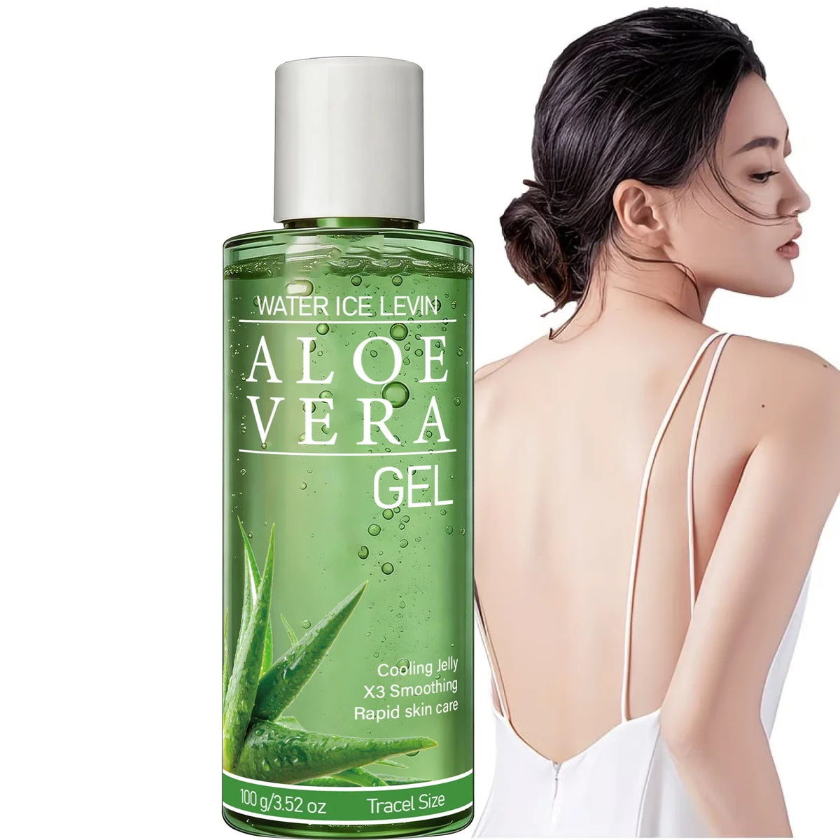 Gel all'aloe vera con acido ialuronico per pelle idratata