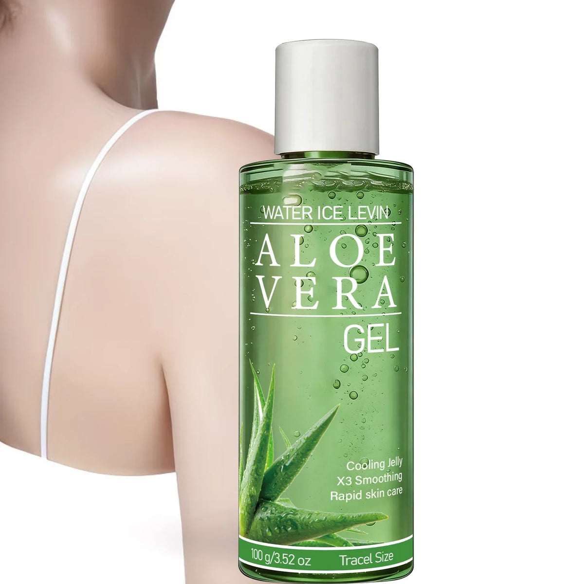 Applicazione del gel idratante sulla pelle