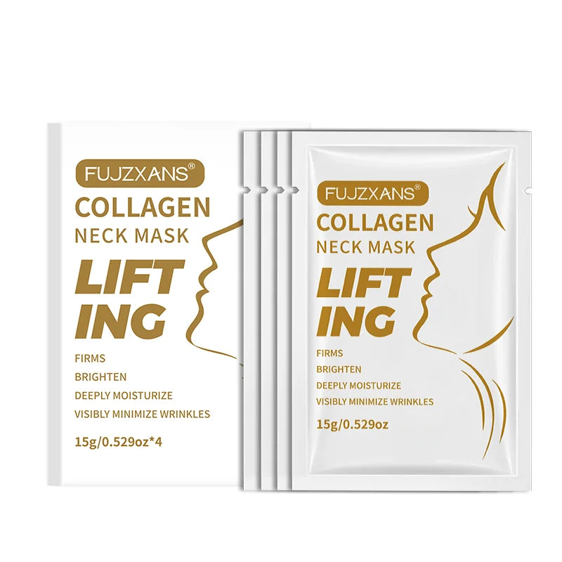 Confezione della maschera collo al collagene per la skincare serale