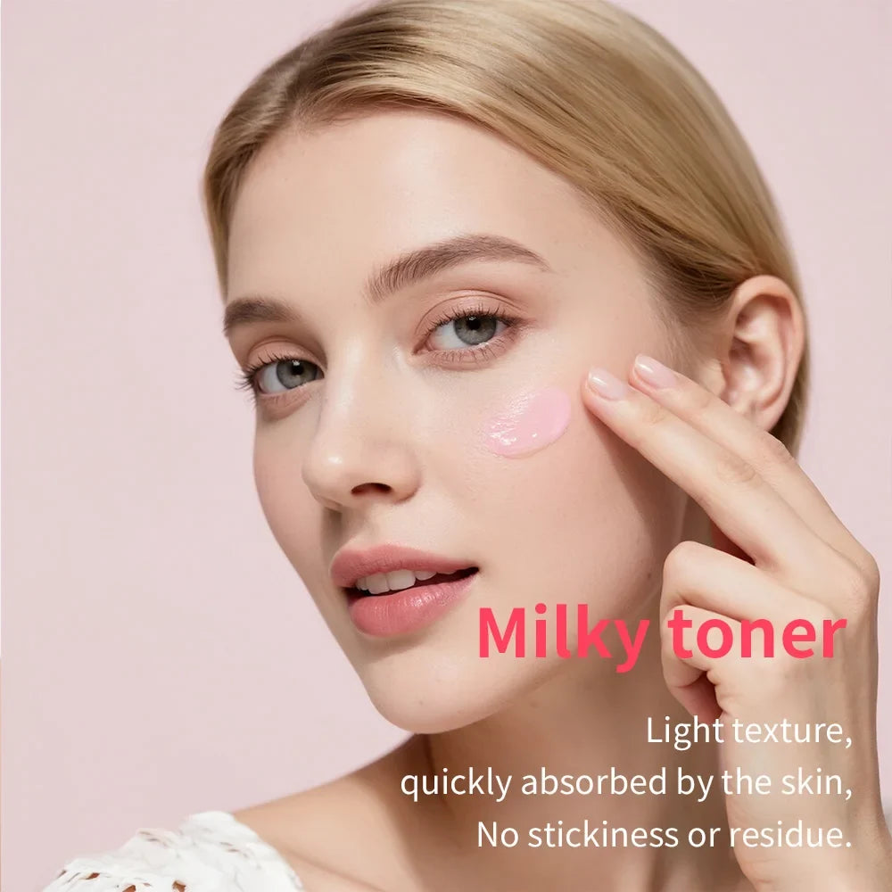 Flacone di tonico viso con niacinamide e PDRN mostrato frontalmente