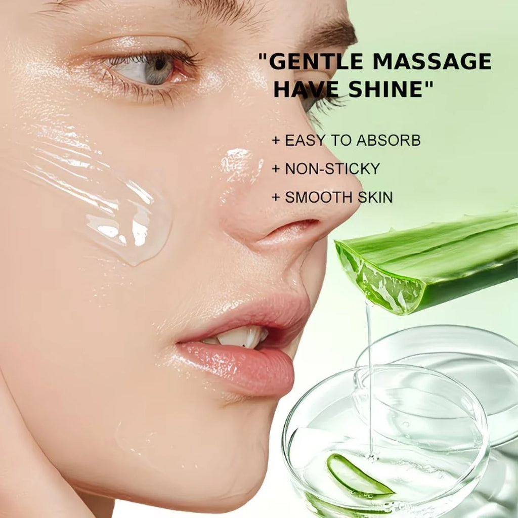 Texture fresca e leggera del gel all'aloe vera