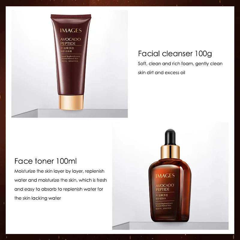 Crema viso all’avocado inclusa nel set skincare