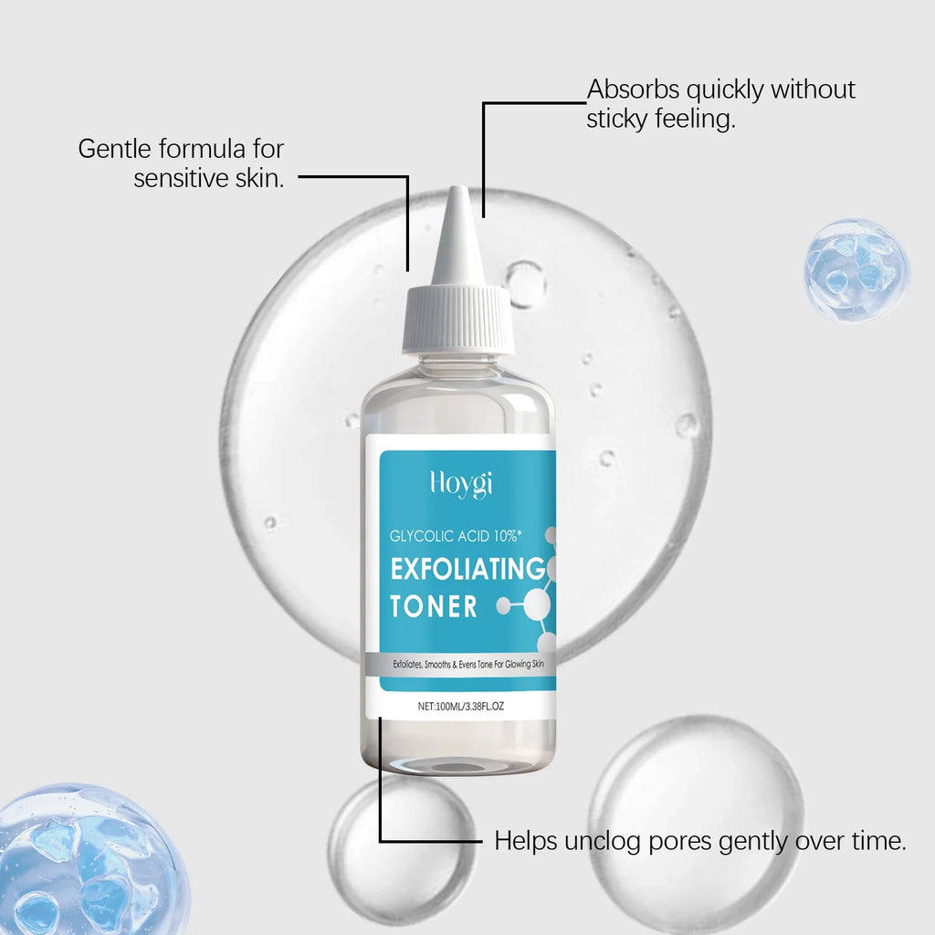 Flacone di tonico viso esfoliante alla niacinamide da 100 ml