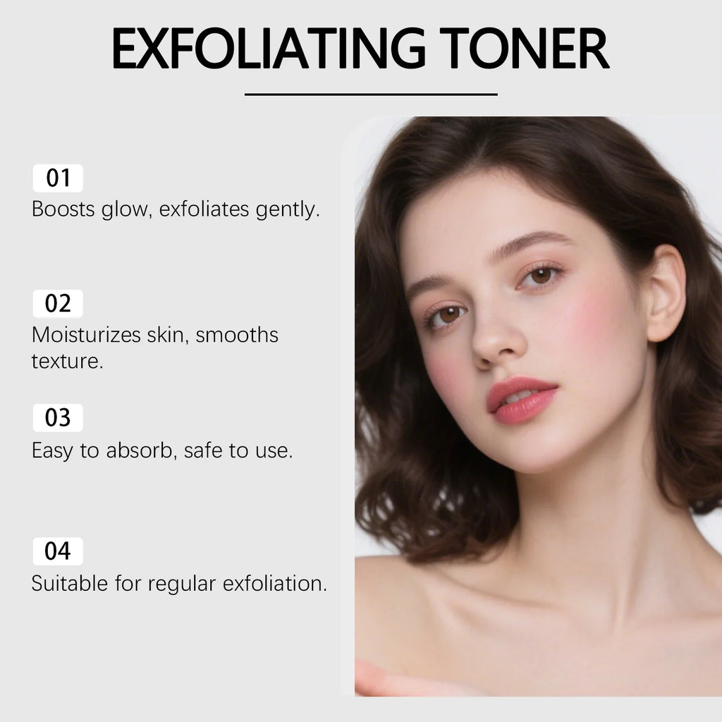 Flacone di tonico viso illuminante con niacinamide