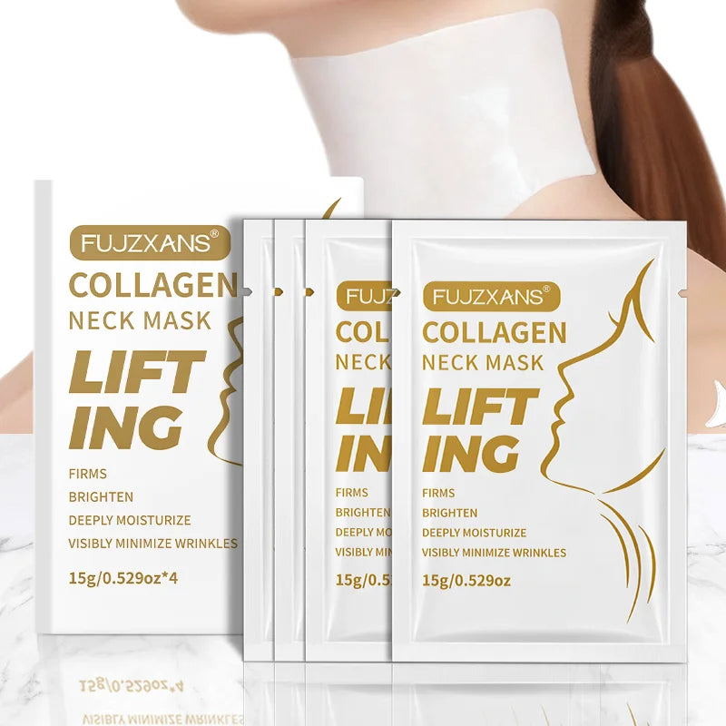 Maschera collo notturna al collagene nella confezione