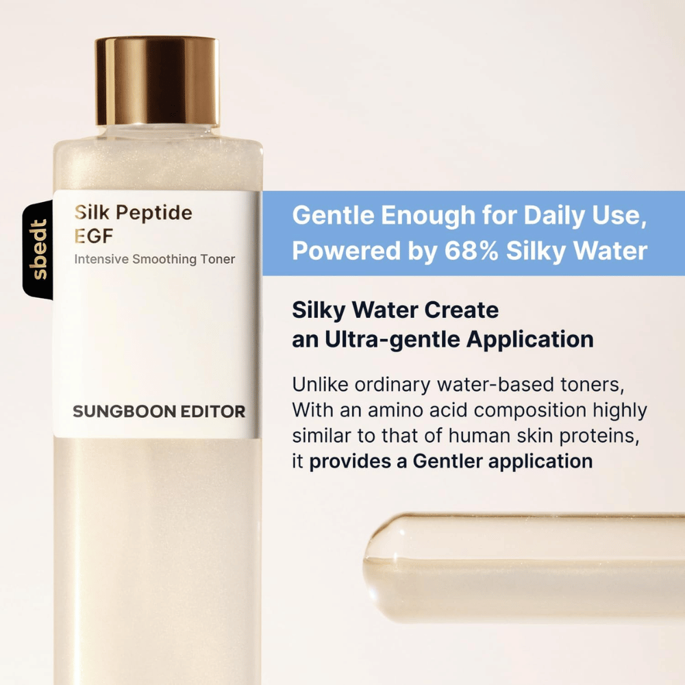 Prodotto skincare viso: tonico levigante con peptidi ed EGF